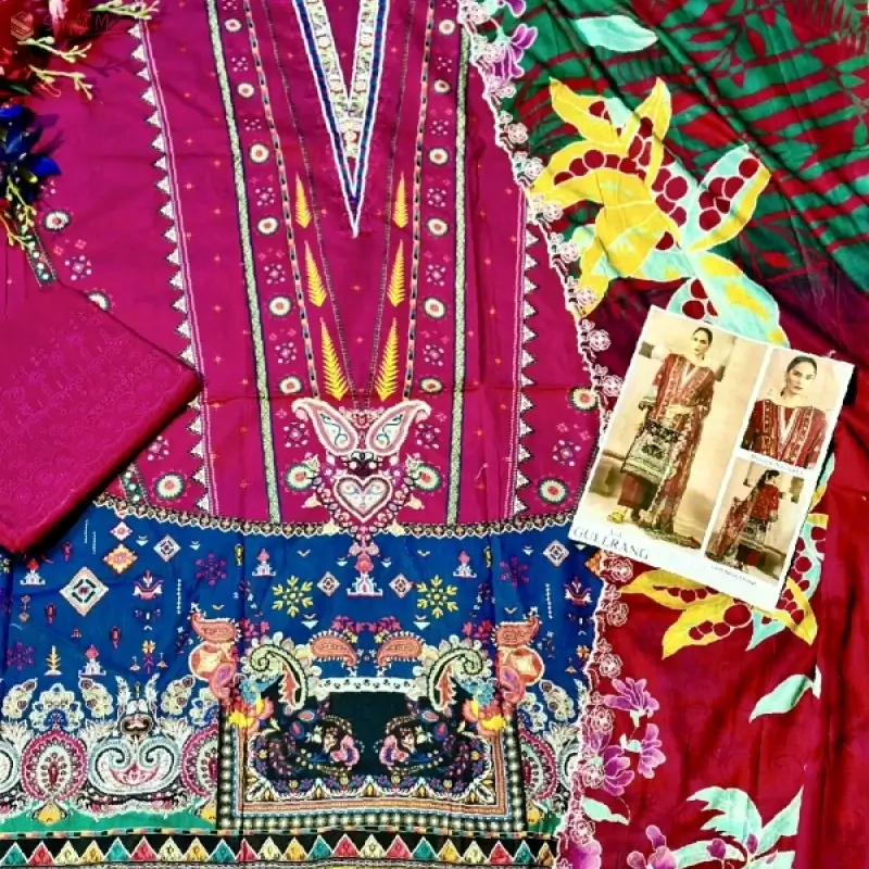 Torrey Pakistani Gulrang Cotton Three Piece Sale!